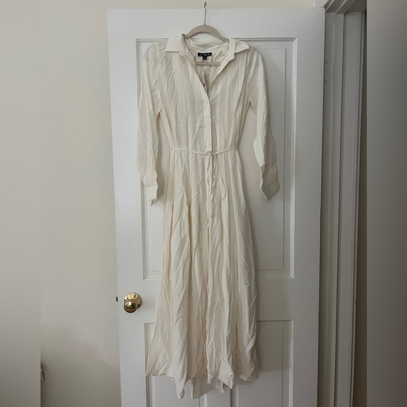 J. Crew Drapey Pleated Shirt-Dress - Picture 1 of 2